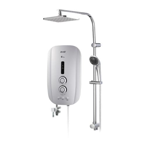 Smartfit Plumbers - Alpha shower heater with rain shower and pump S2i