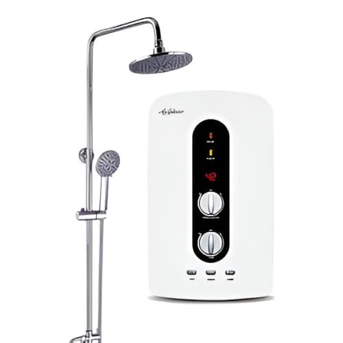 Analabier shower heater with silent booster pump