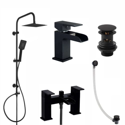 Smartfit Plumbers - Built-in Shower mixer 5 way, Matt black : K-8419H
