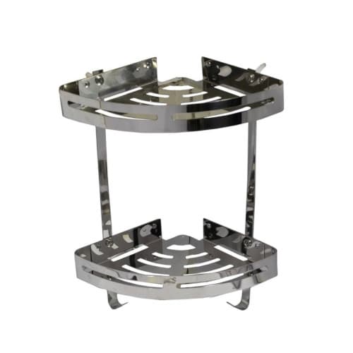Smartfit Plumbers - Double Corner Shelf - Maximizing Bathroom Storage