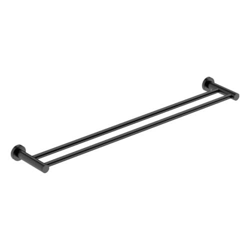 Smartfit Plumbers - Double Towel Bar with Hooks - Efficient Bathroom Organization