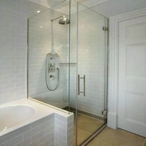 Smartfit Plumbers - Frameless tempered glass shower enclosure
