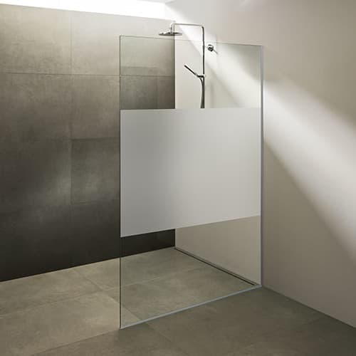 Smartfit Plumbers - Shower screen with Film / Frosted glass