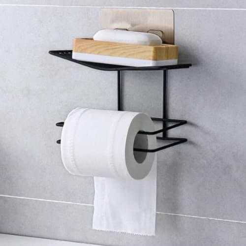 Smartfit Plumbers - Tissue Holder with Phone/Soap Stand - Convenient Bathroom Accessory