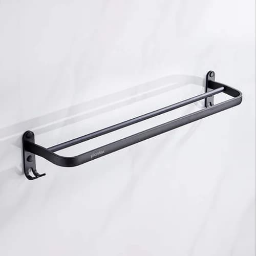 Smartfit Plumbers - Towel Rack with Hooks - Versatile Bathroom Storage