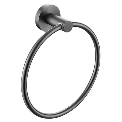 Smartfit Plumbers - Premium Gun Grey Towel Ring - Stylish Bathroom Accent
